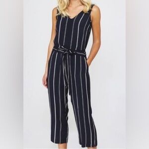 Hallie Striped Jumpsuit – Rails – Navy Blue/White